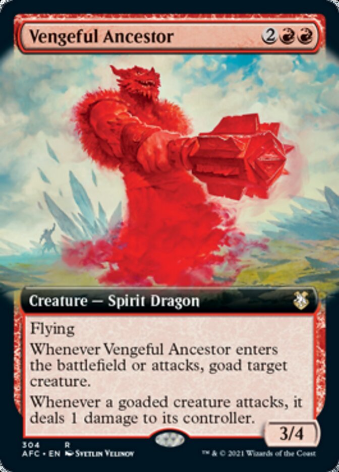 Vengeful Ancestor (Extended Art) [Dungeons & Dragons: Adventures in the Forgotten Realms Commander] - Evolution TCG