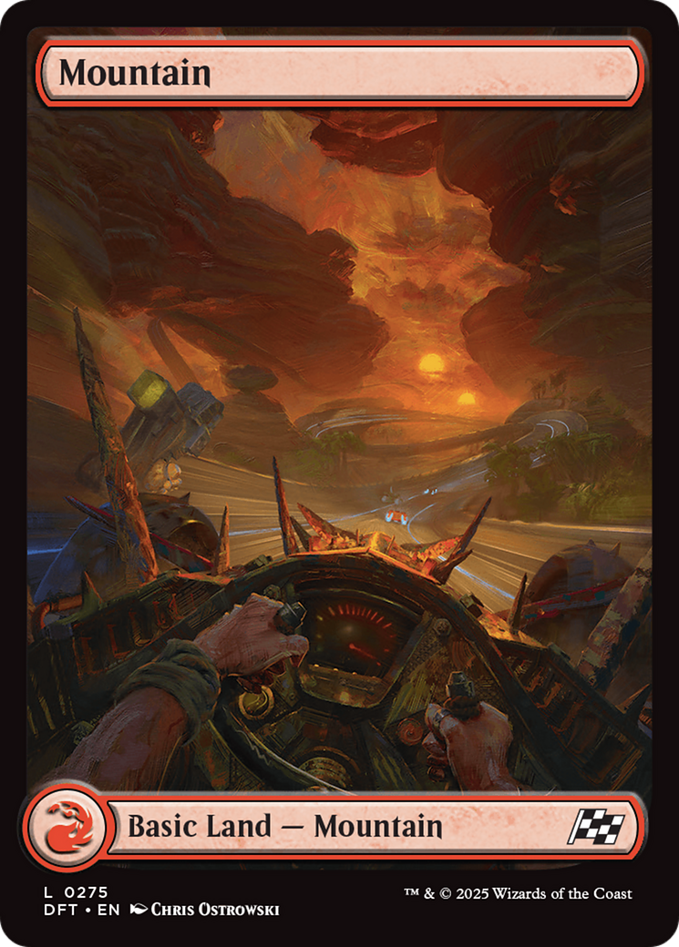 Mountain (0275) [Aetherdrift] - Evolution TCG