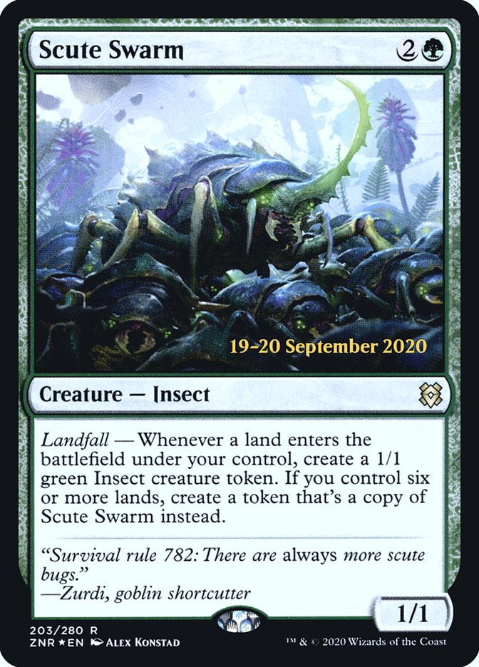 Scute Swarm [Zendikar Rising Prerelease Promos] - Evolution TCG