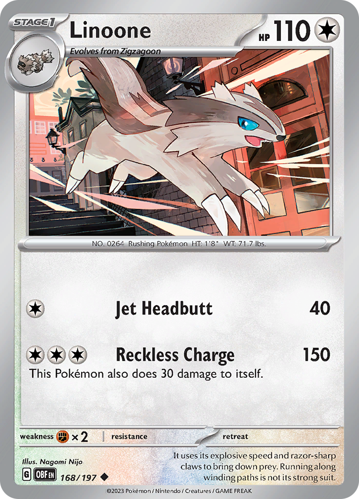 Linoone (168/197) [Scarlet & Violet: Obsidian Flames] - Evolution TCG