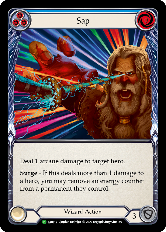 Sap (Blue) [FAB117] (Promo)  Rainbow Foil - Evolution TCG