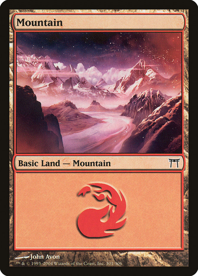 Mountain (301) [Champions of Kamigawa] - Evolution TCG