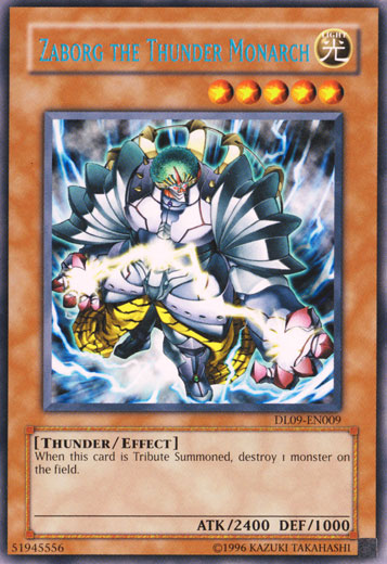 Zaborg the Thunder Monarch (Blue) [DL09-EN009] Rare - Evolution TCG