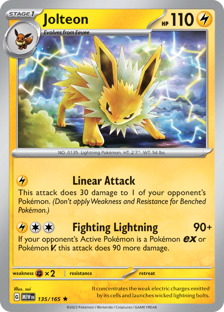 Jolteon (135/165) [Scarlet & Violet 151] - Evolution TCG