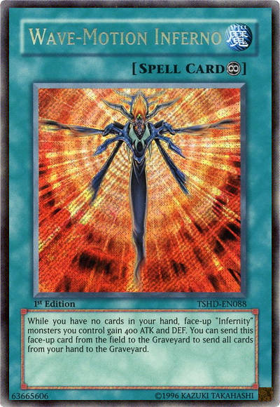 Wave-Motion Inferno [TSHD-EN088] Secret Rare - Evolution TCG