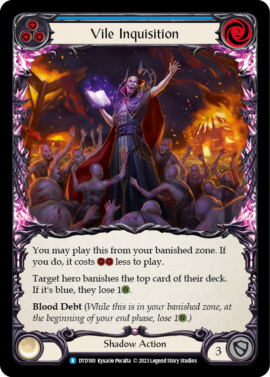 Vile Inquisition (Blue) [DTD180] (Dusk Till Dawn)  Rainbow Foil