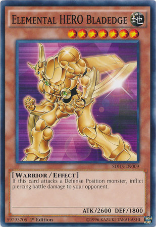 Elemental Hero Bladedge [SDHS-EN009] Common - Evolution TCG