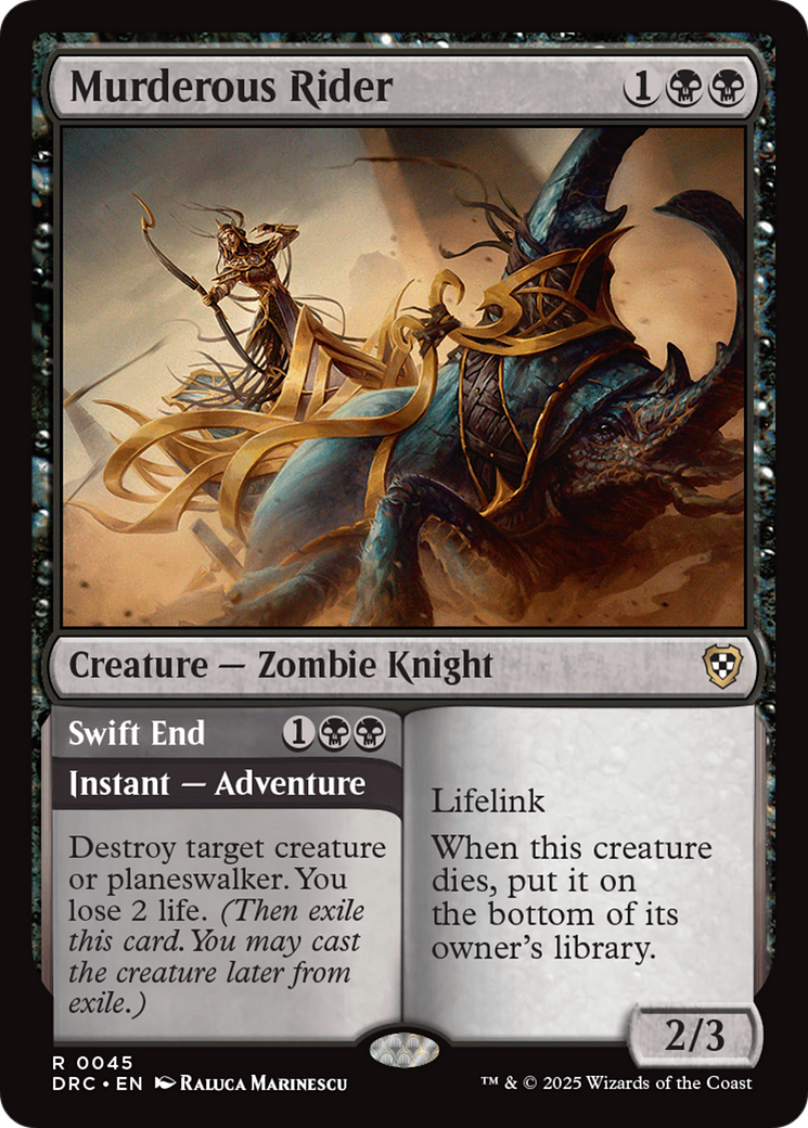 Murderous Rider [Aetherdrift Commander] - Evolution TCG