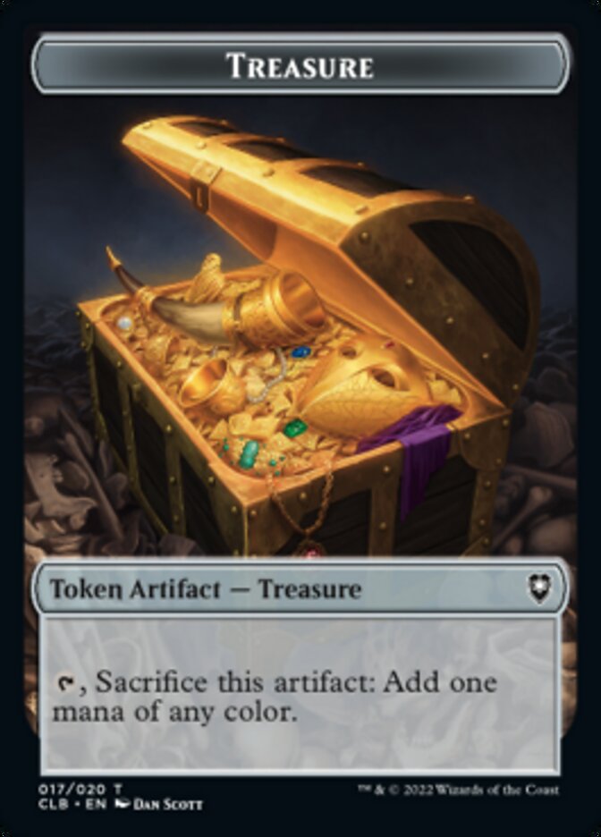 Treasure // Devil Double-Sided Token [Commander Legends: Battle for Baldur's Gate Tokens] - Evolution TCG