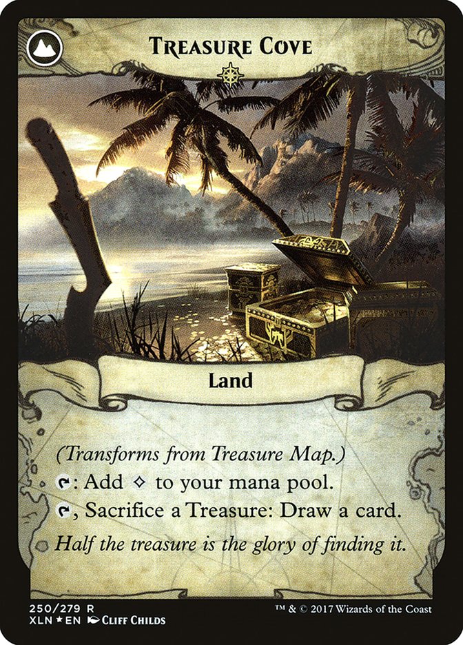 Treasure Map // Treasure Cove [Ixalan Prerelease Promos] - Evolution TCG