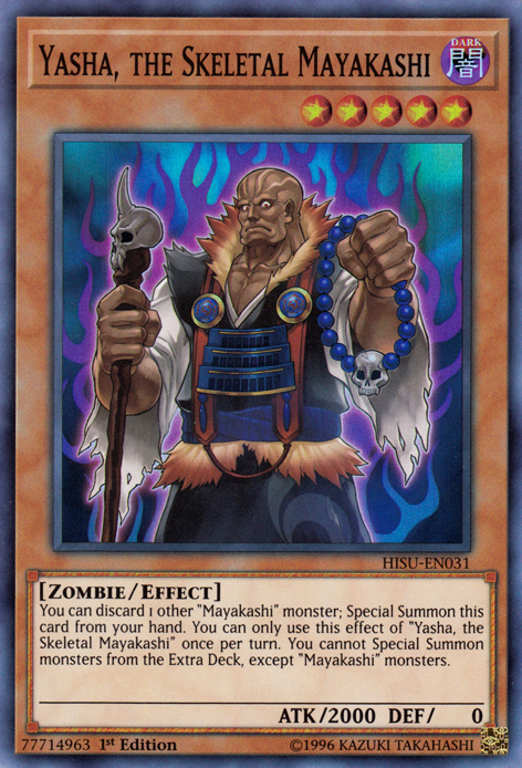 Yasha, the Skeletal Mayakashi [HISU-EN031] Super Rare - Evolution TCG