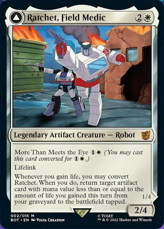 Ratchet, Field Medic // Ratchet, Rescue Racer [Transformers] - Evolution TCG