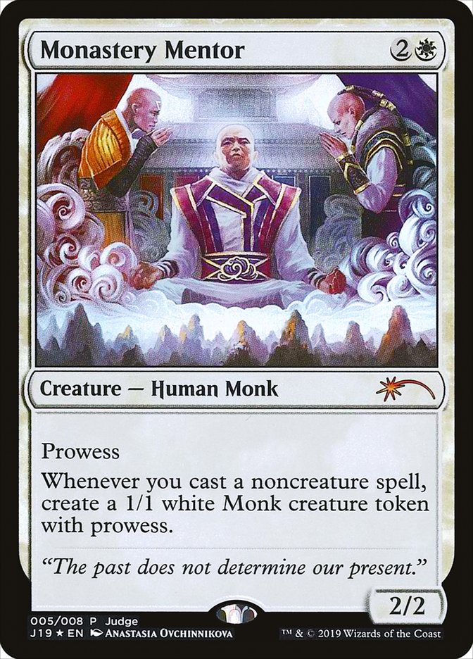 Monastery Mentor [Judge Gift Cards 2019] - Evolution TCG