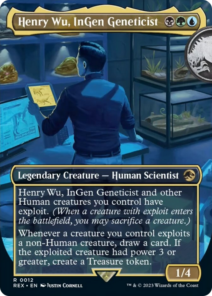 Henry Wu, InGen Geneticist (Borderless) [Jurassic World Collection] - Evolution TCG