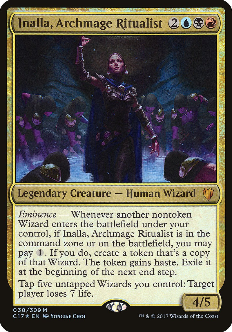 Inalla, Archmage Ritualist (Oversized) [Commander 2017 Oversized] - Evolution TCG