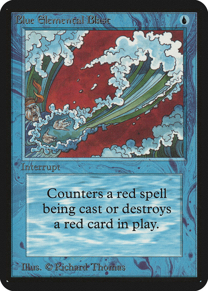 Blue Elemental Blast [Alpha Edition] - Evolution TCG