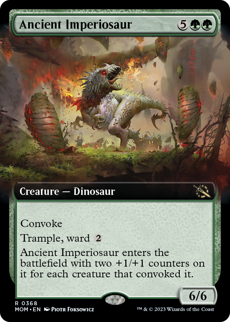 Ancient Imperiosaur (Extended Art) [March of the Machine] - Evolution TCG