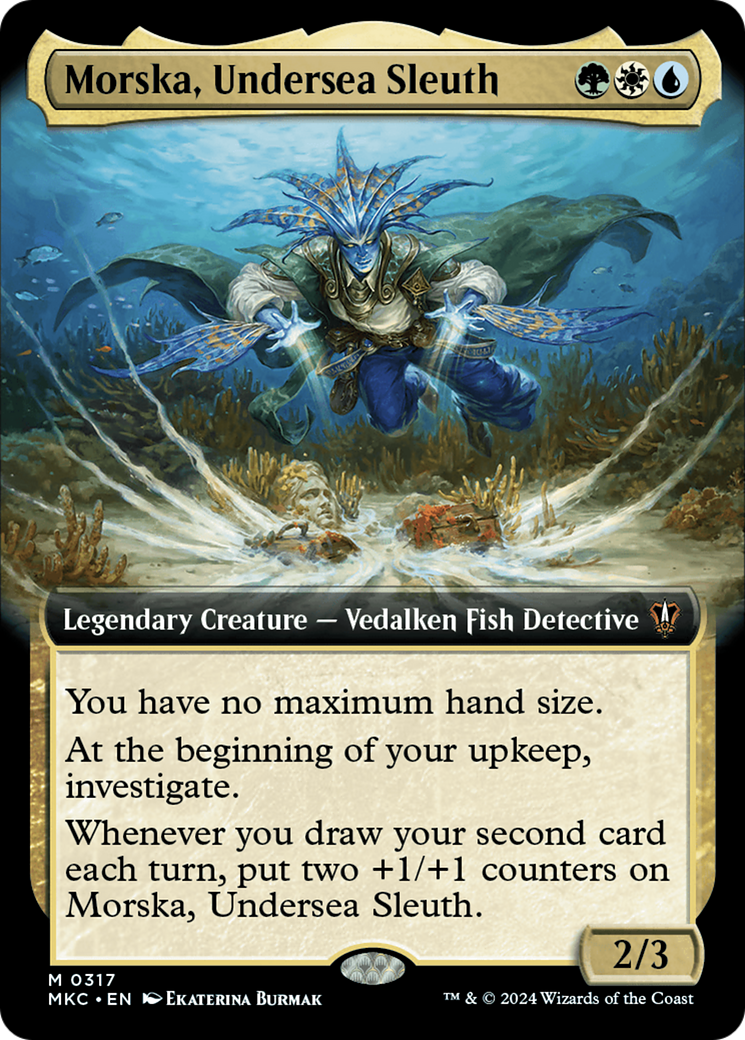 Morska, Undersea Sleuth (Extended Art) [Murders at Karlov Manor Commander] - Evolution TCG