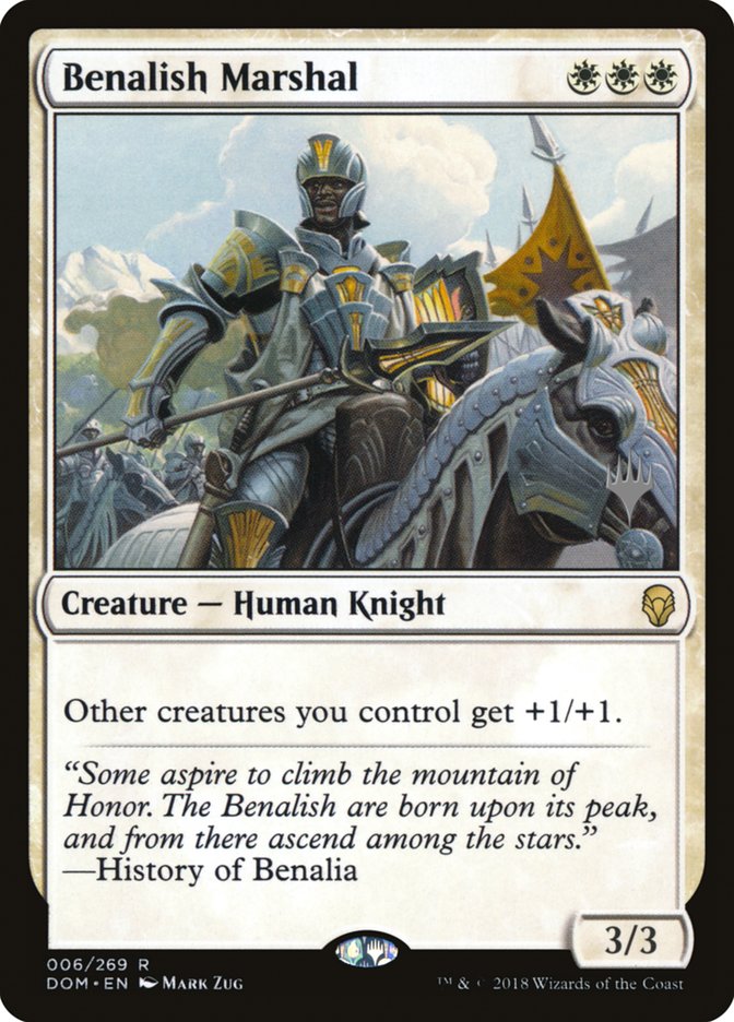 Benalish Marshal (Promo Pack) [Dominaria Promos] - Evolution TCG