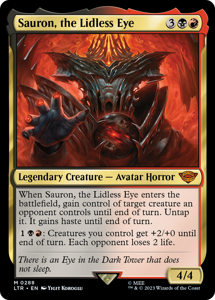 Sauron, the Lidless Eye [The Lord of the Rings: Tales of Middle-Earth] - Evolution TCG