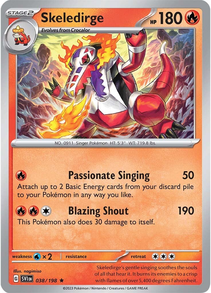 Skeledirge (038/198) [Scarlet & Violet: Base Set] - Evolution TCG