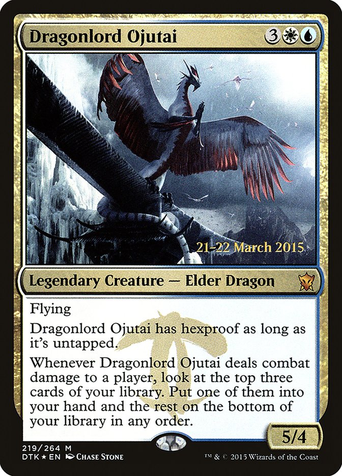 Dragonlord Ojutai [Dragons of Tarkir Prerelease Promos] - Evolution TCG
