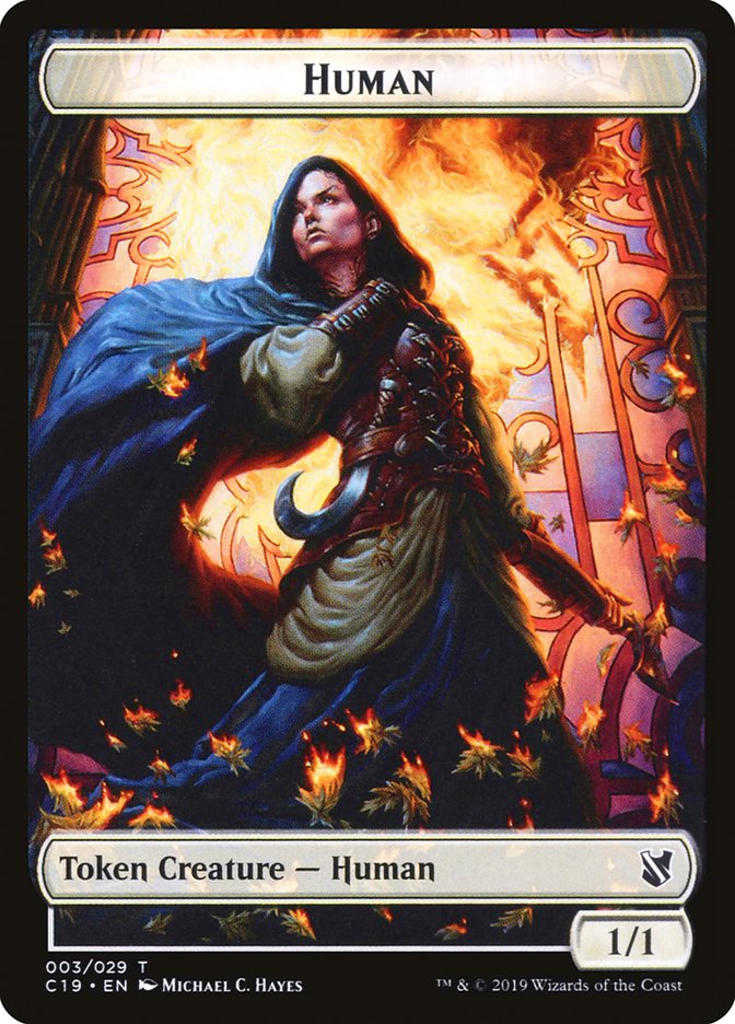 Drake // Human Double-Sided Token [Commander 2019 Tokens] - Evolution TCG