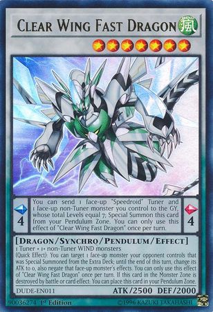 Clear Wing Fast Dragon [DUDE-EN011] Ultra Rare - Evolution TCG