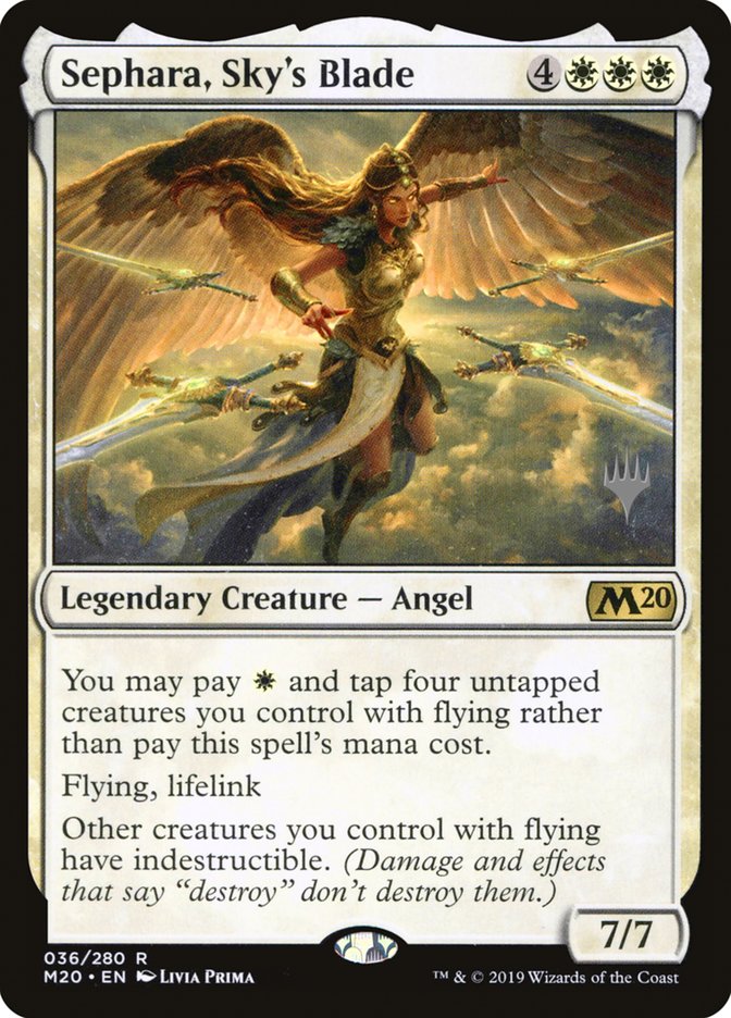 Sephara, Sky's Blade (Promo Pack) [Core Set 2020 Promos] - Evolution TCG