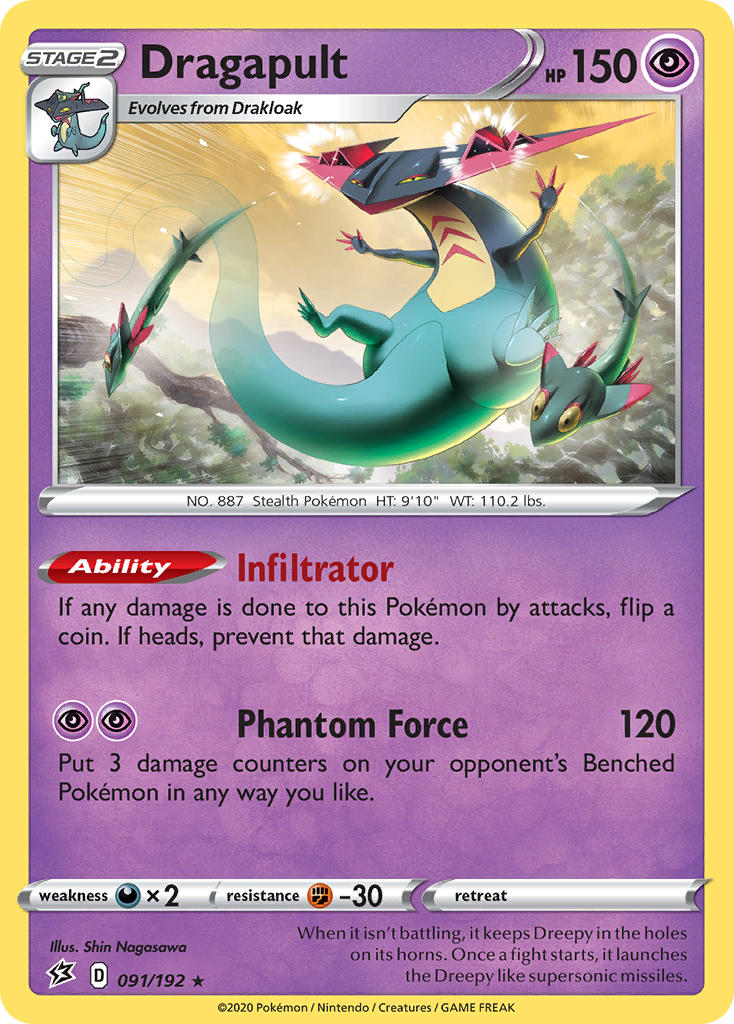 Dragapult (091/192) (Theme Deck Exclusive) [Sword & Shield: Rebel Clash] - Evolution TCG