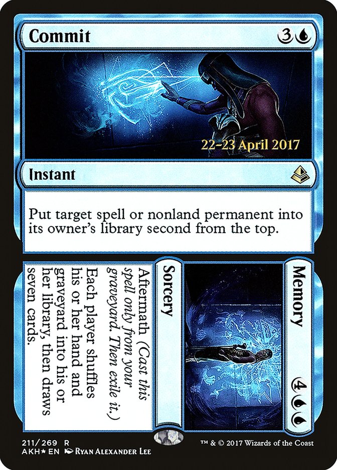 Commit // Memory [Amonkhet Prerelease Promos] - Evolution TCG