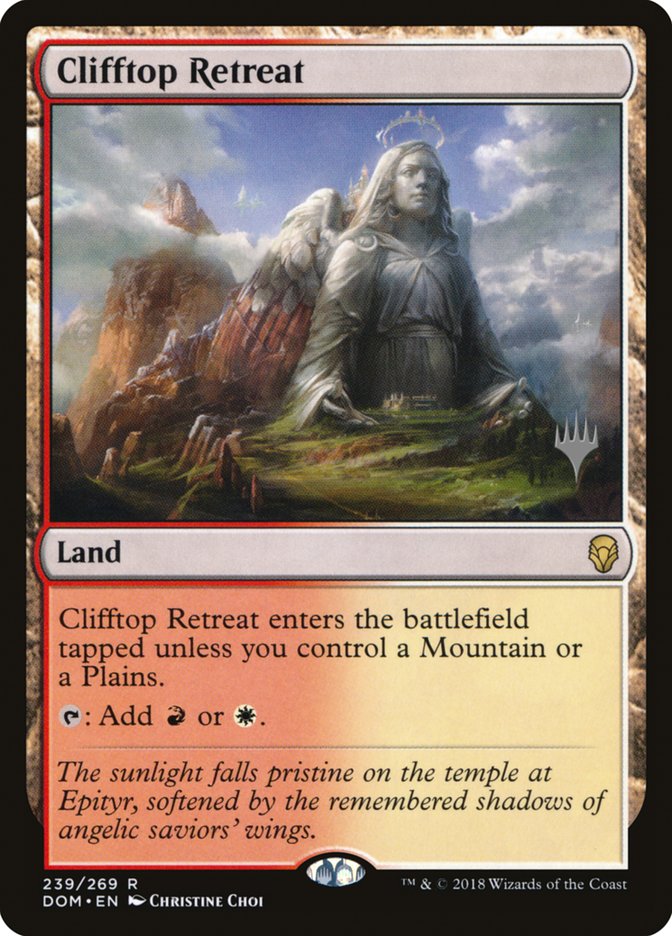 Clifftop Retreat (Promo Pack) [Dominaria Promos] - Evolution TCG