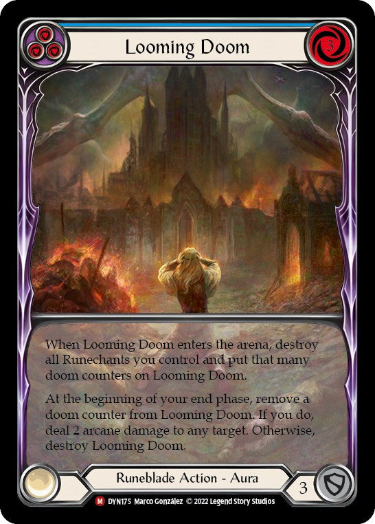 Looming Doom (Extended Art) [DYN175] (Dynasty)  Rainbow Foil - Evolution TCG