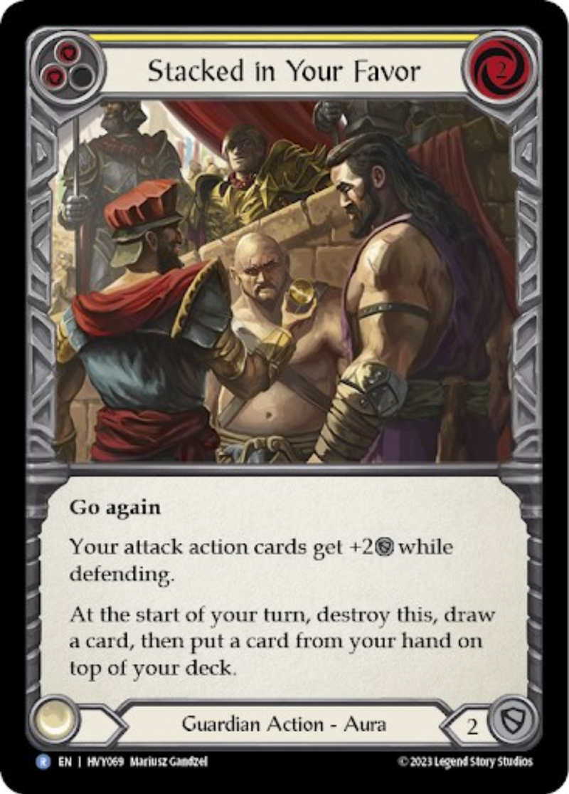 Stacked in Your Favor (Yellow) [HVY069] (Heavy Hitters) - Evolution TCG