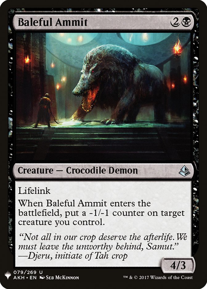 Baleful Ammit [Mystery Booster] - Evolution TCG