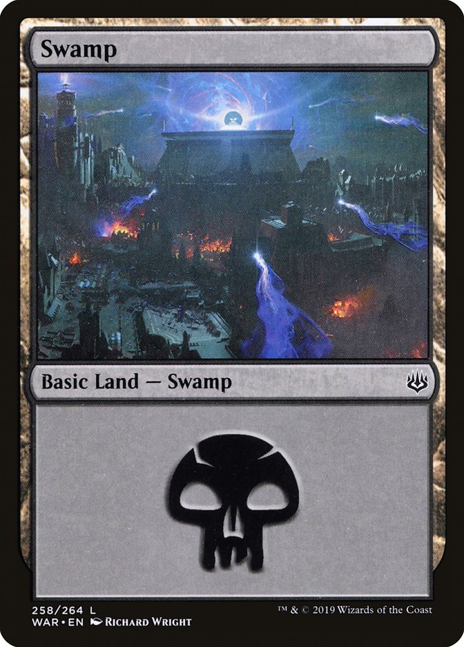 Swamp (258) [War of the Spark] - Evolution TCG