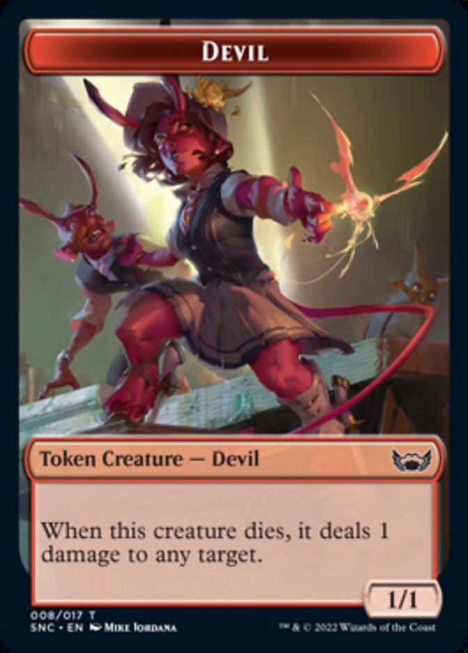 Devil // Copy Double-Sided Token [Streets of New Capenna Tokens] - Evolution TCG