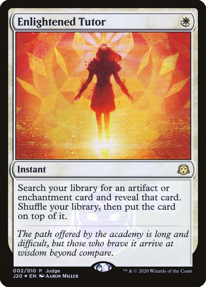 Enlightened Tutor [Judge Gift Cards 2020] - Evolution TCG