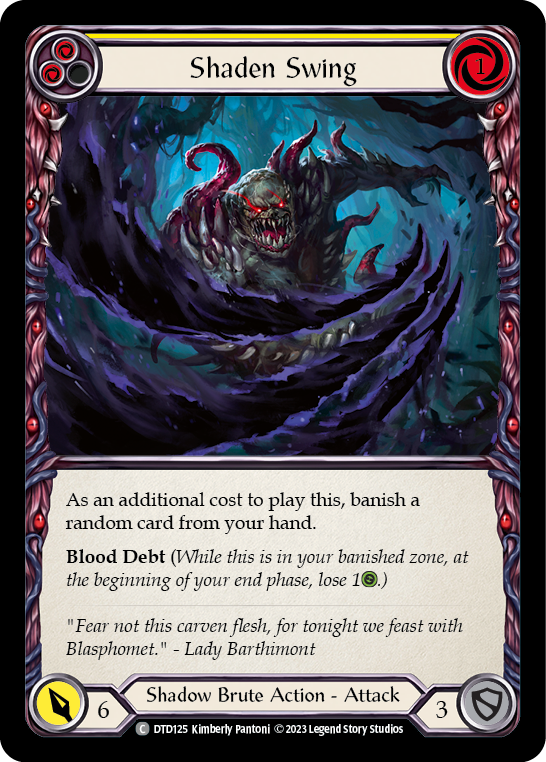 Shaden Swing (Yellow) [DTD125] (Dusk Till Dawn) - Evolution TCG