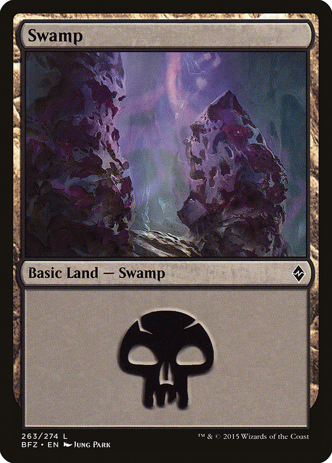Swamp (263) [Battle for Zendikar] - Evolution TCG