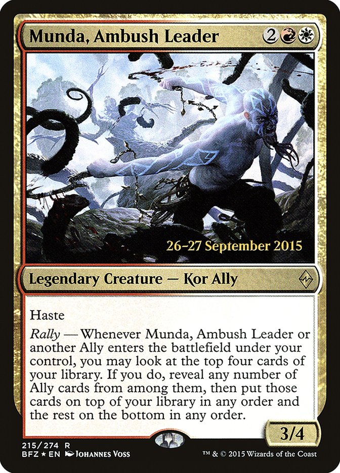 Munda, Ambush Leader [Battle for Zendikar Prerelease Promos] - Evolution TCG