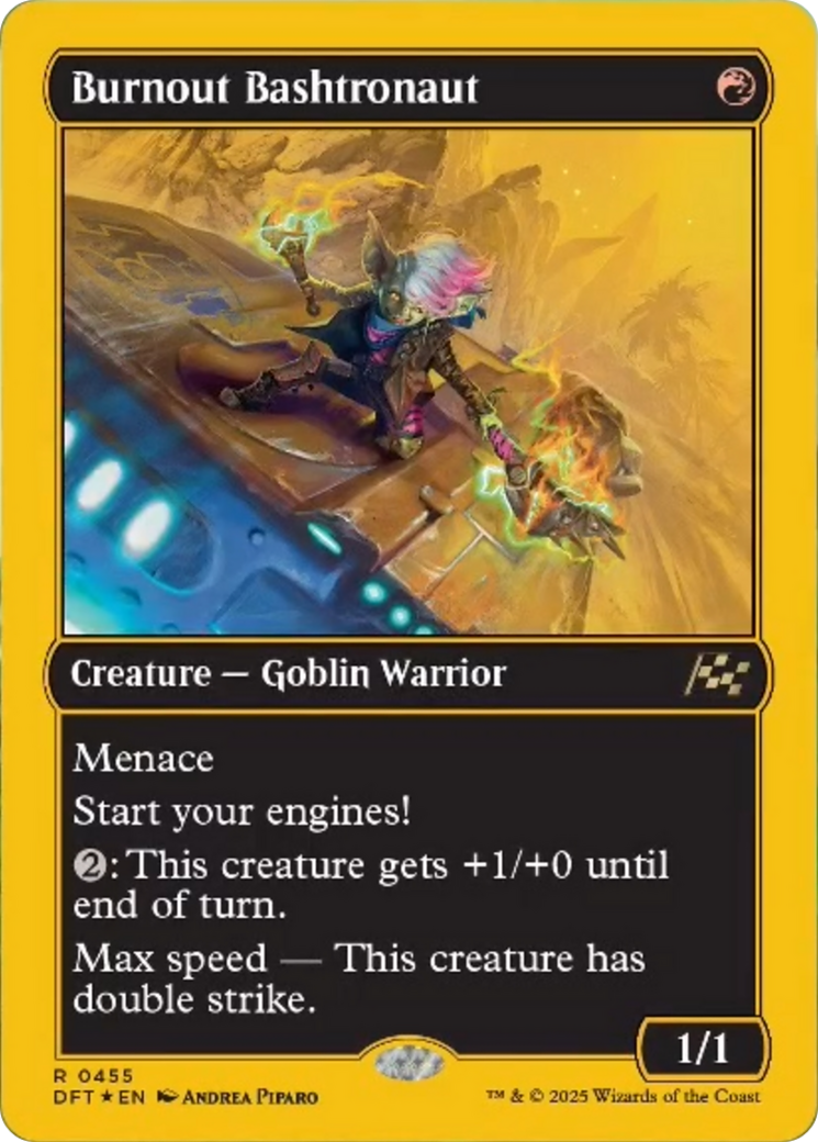 Burnout Bashtronaut (First-Place Foil) [Aetherdrift] - Evolution TCG