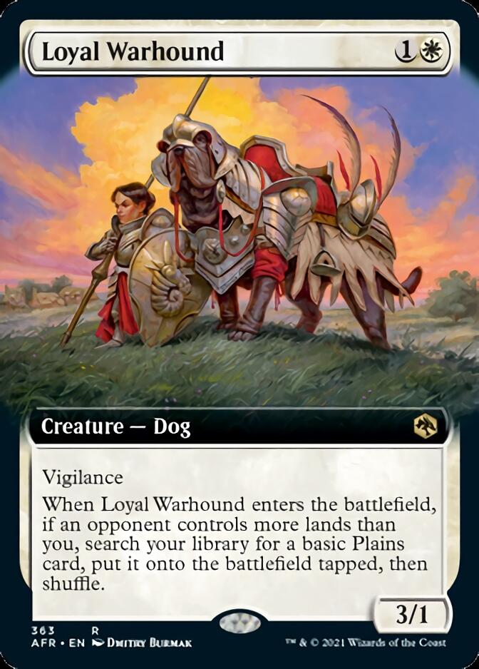 Loyal Warhound (Extended Art) [Dungeons & Dragons: Adventures in the Forgotten Realms] - Evolution TCG