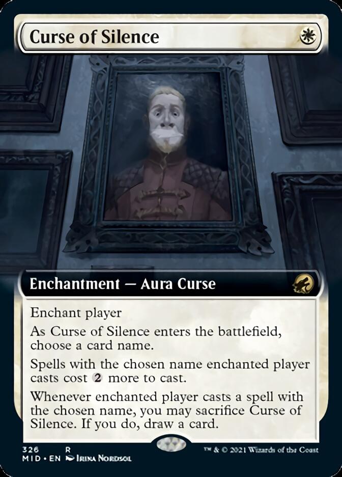 Curse of Silence (Extended Art) [Innistrad: Midnight Hunt] - Evolution TCG