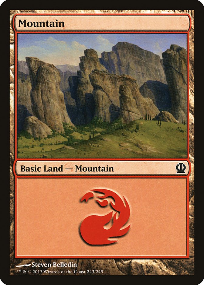 Mountain (243) [Theros] - Evolution TCG