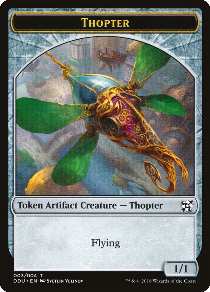 Thopter Token (003/004) [Duel Decks: Elves vs. Inventors Tokens] - Evolution TCG