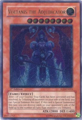 Voltanis the Adjudicator [EOJ-EN023] Ultimate Rare - Evolution TCG