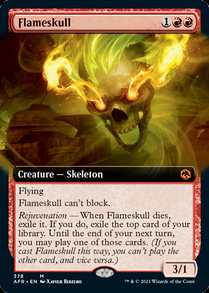 Flameskull (Extended Art) [Dungeons & Dragons: Adventures in the Forgotten Realms] - Evolution TCG