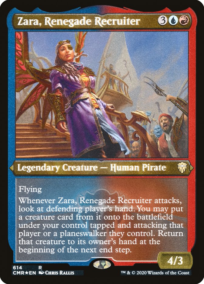 Zara, Renegade Recruiter (Etched) [Commander Legends] - Evolution TCG