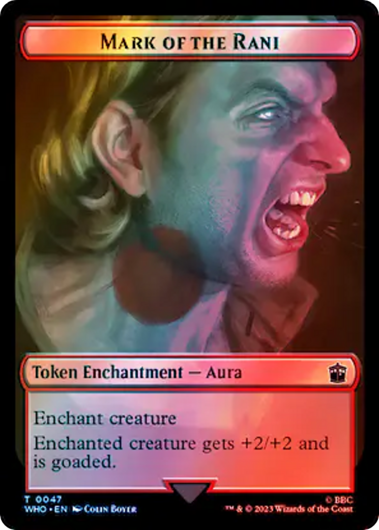 Alien // Mark of the Rani Double-Sided Token (Surge Foil) [Doctor Who Tokens] - Evolution TCG